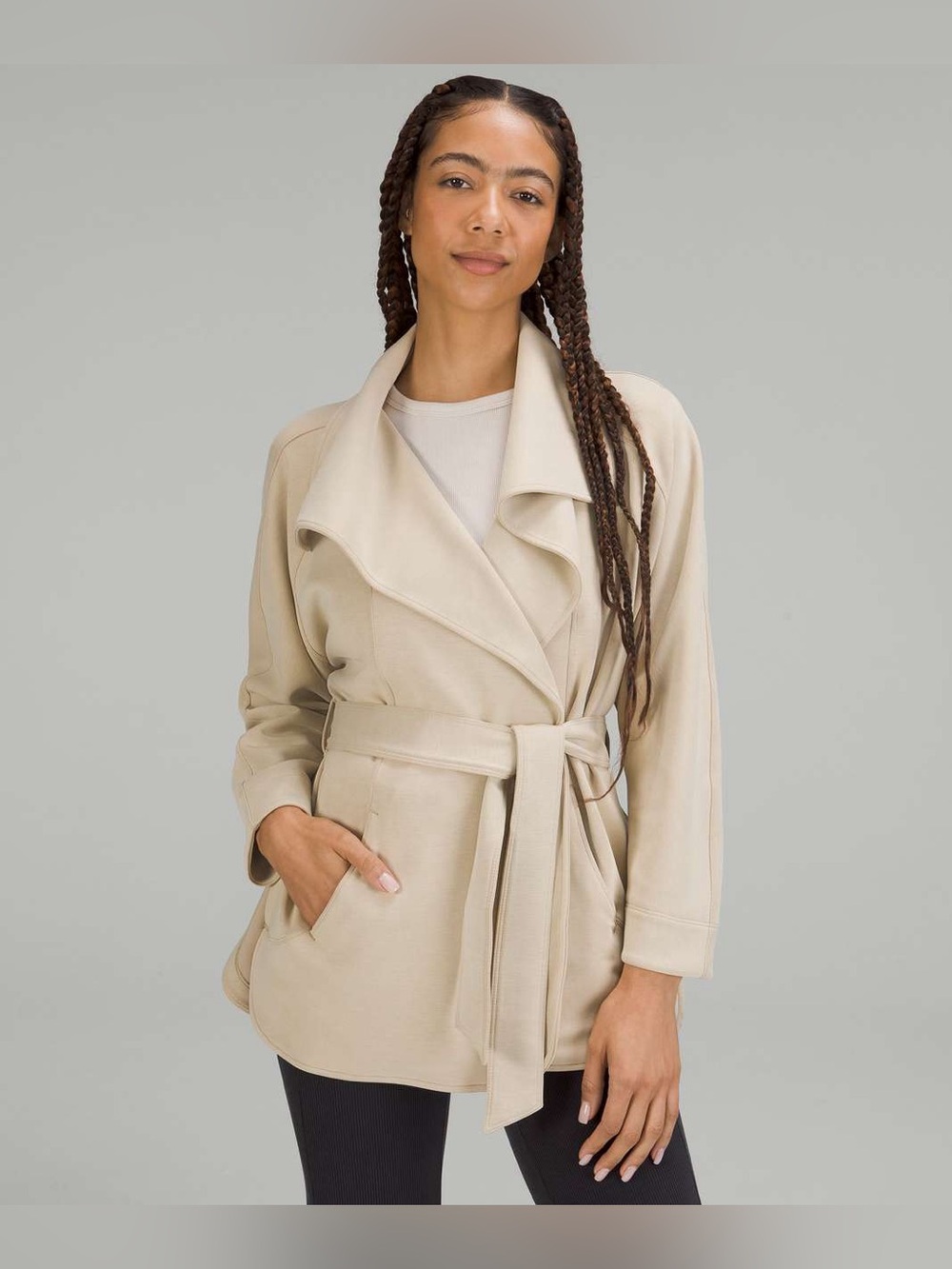 Lululemon Softstreme Belted Wrap Trench M/L